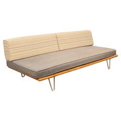 Mid-Century Modern George Nelson Daybed Sofa Wood Hairpin Legs, 1960s