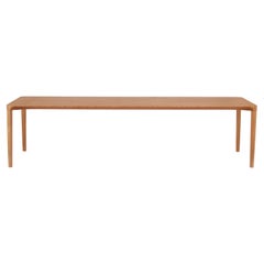 Minimalist Style, Dining Table in Natural Solid Wood Reinforced with Steel