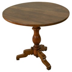 Early 19th Century French Louis Philippe Period Walnut Gueridon, Pedestal Table