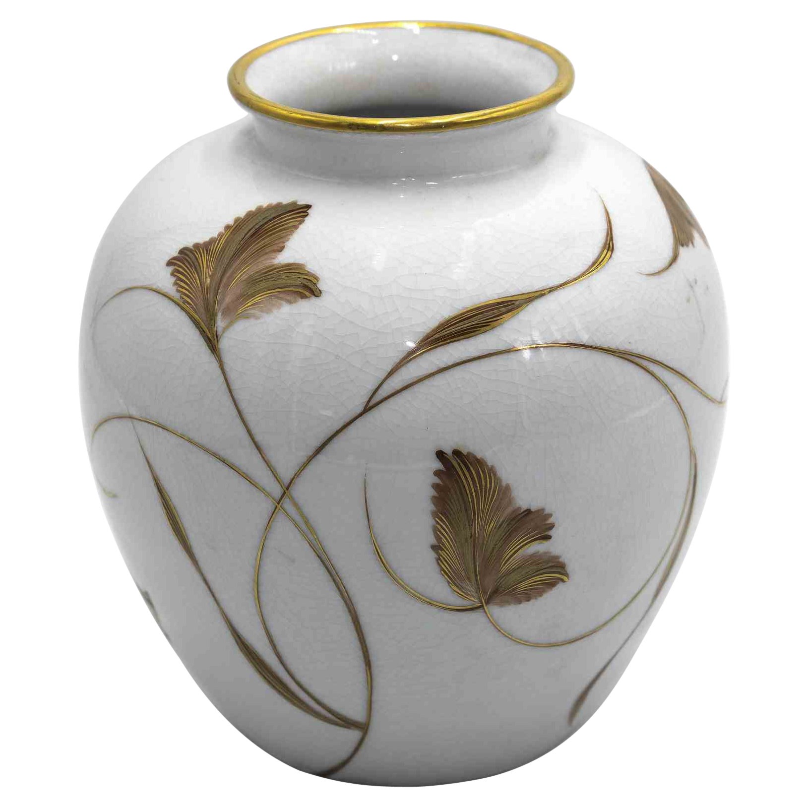 Vintage Rosenthal Gilded Porcelain Vase, Half of 20th Century
