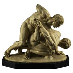 Greco-Roman Wrestling Scultpture, Early 20th Century