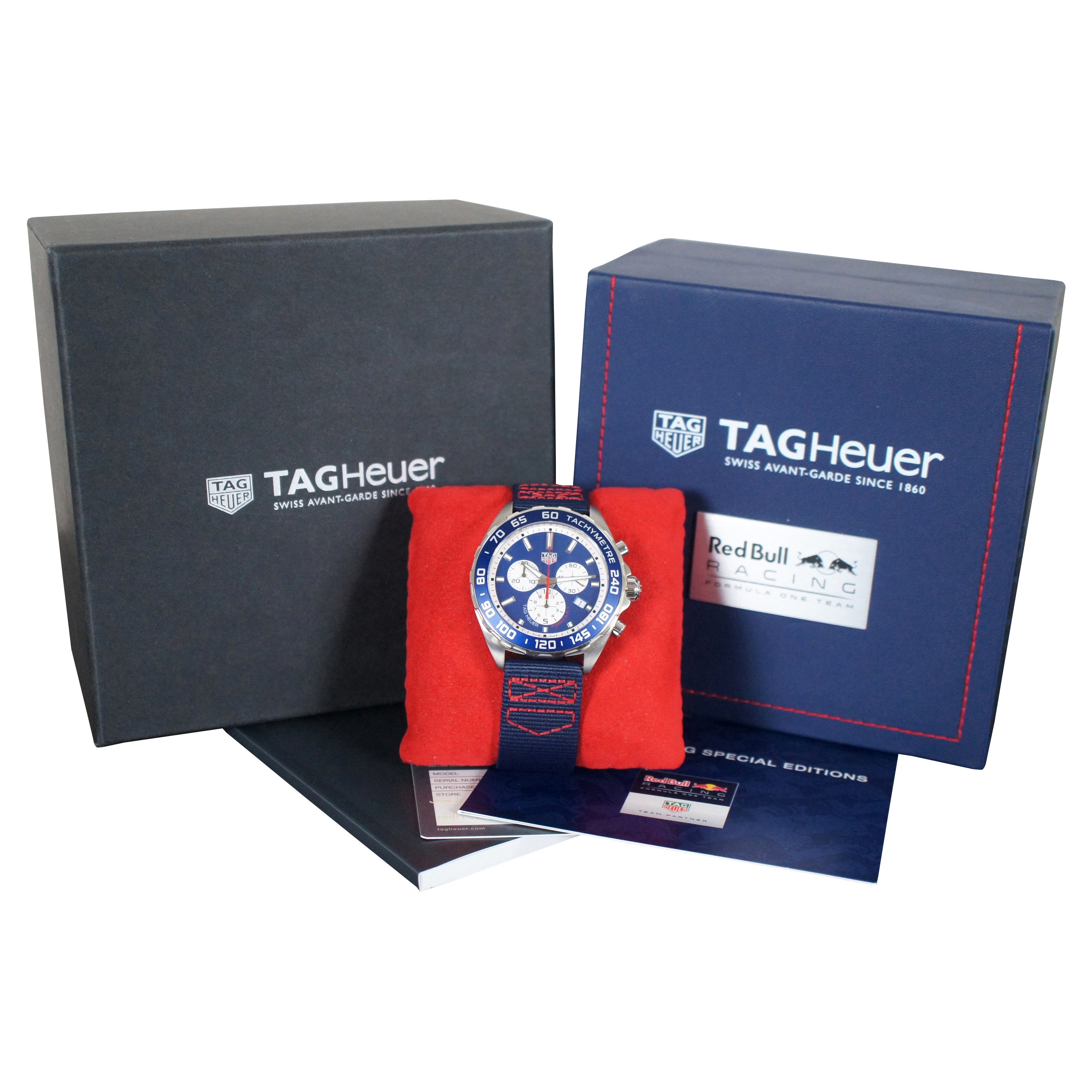 TAG Heuer CAZ1018 Formula 1 Chronograph Watch Red Bull Racing Quartz Blue  Dial at 1stDibs | caz101ab.ba0842