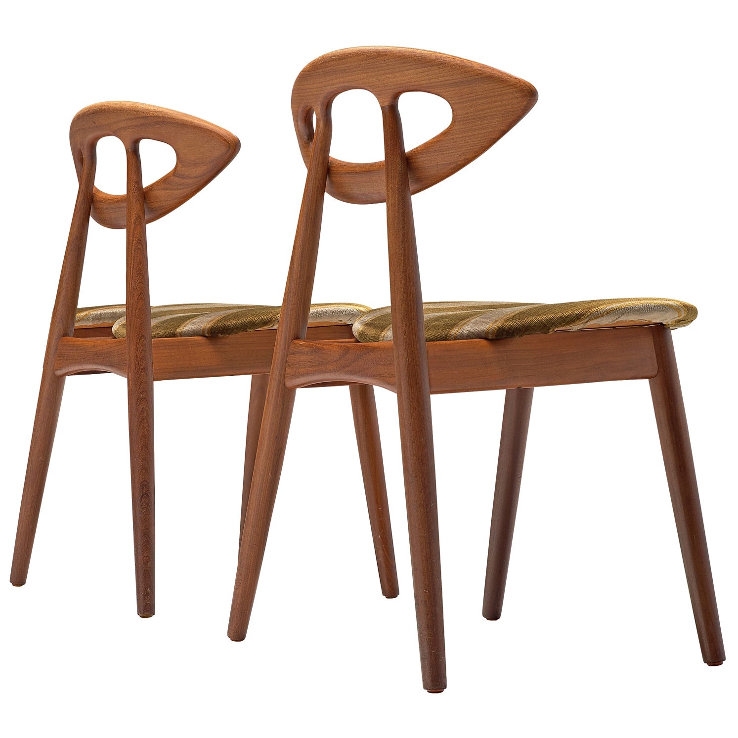 Pair of Ejvind A. Johansson 'Eye' Dining Chairs in Teak