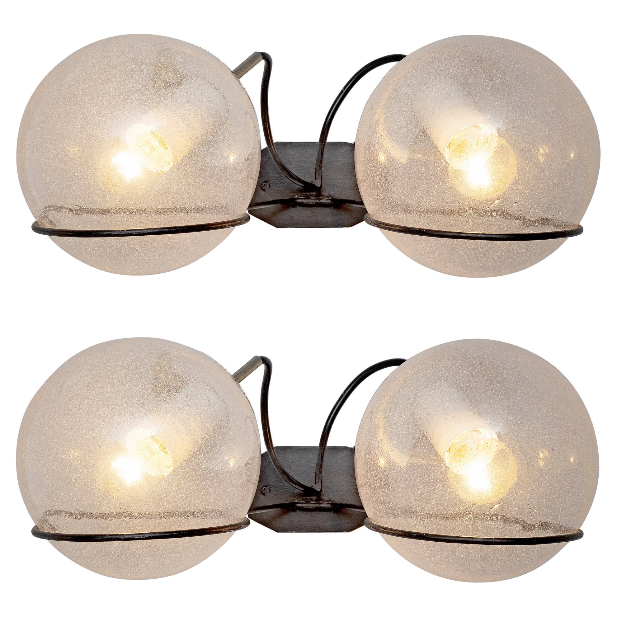 Gino Sarfatti for Arteluce Pair of Wall Lights