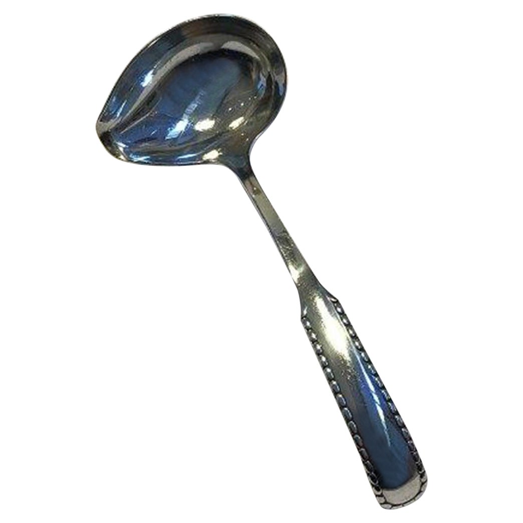 Georg Jensen Sterling Silver Rope Sauce Ladle No 153A For Sale