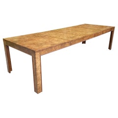 10ft Parsons Dining Table in Olive Burl by John Widdicomb for John Stuart