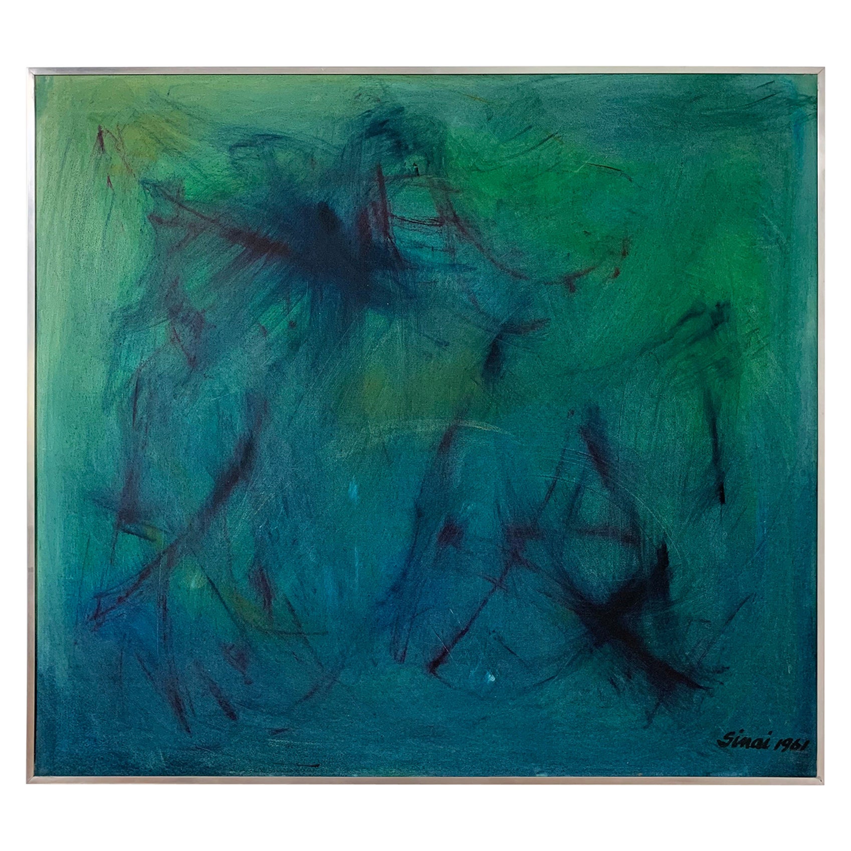 Expressionist Painting by Sinai Waxman, D. 1961