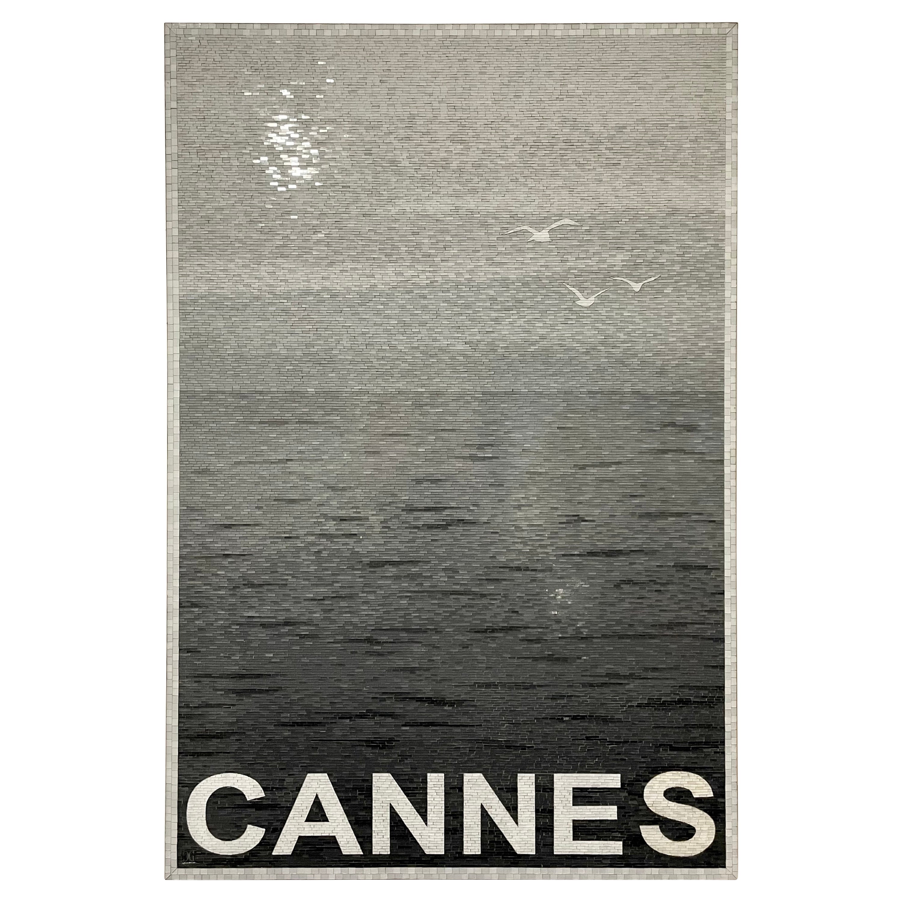 Phenomenal CANNES Glass Mosaic Wall Art