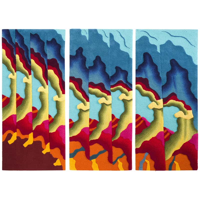 Topographical Wool Rug Group by Alfhild Külper For Sale at 1stDibs