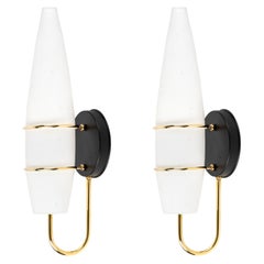 1950 Pair of Maison Lunel Wall Lights