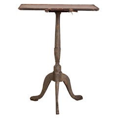 18th Century American Flip-Top Original Painted Wood Table
