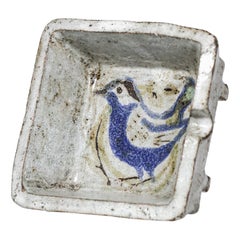 Ceramic Ashtray French Jean Derval Bird 50's Retro F285