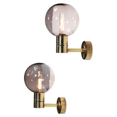 Pair of Scandinavian Wall Lights by the Swedish Design Hans Agne Jakobsson D227