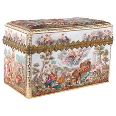 Scrigno in porcellana di Meissen del XIX secolo