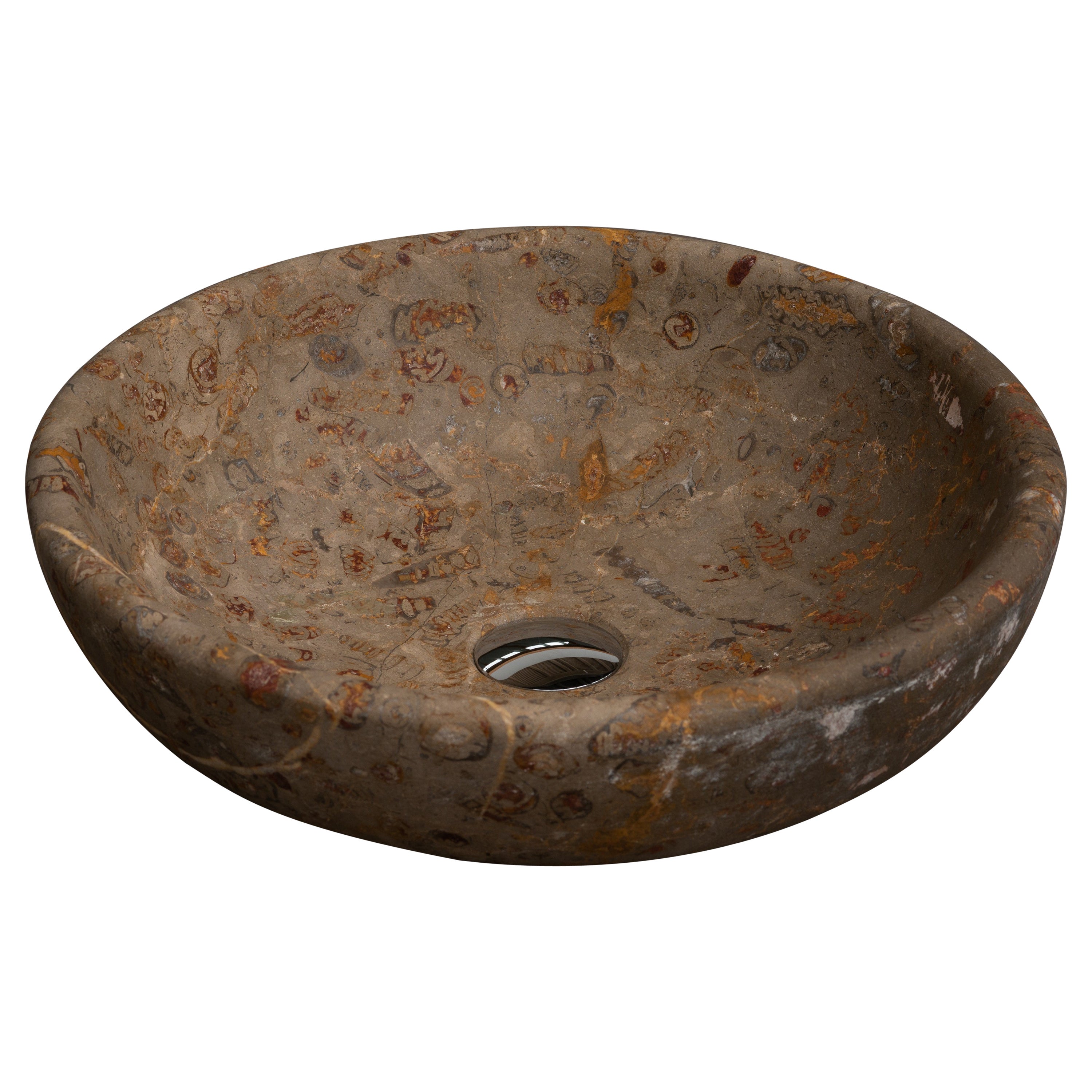 Aina Contemporary Jurassic Fossil Marble Leda Sink, Living Collection For Sale