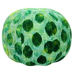 Pouf ottoman géant vert