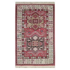 Tapis Kilim afghan Soumak fait à la main, tapis en laine rouge tissé à plat