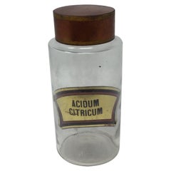 Antique Pharmacy Jar “Acidum Citrum”