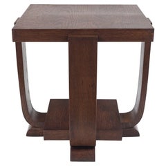French Modernist Cerused Side Table