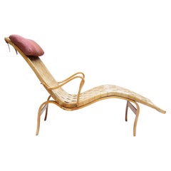 Hand Signed 1940s "36" Pernilla Chaise Longue by Bruno Mathsson