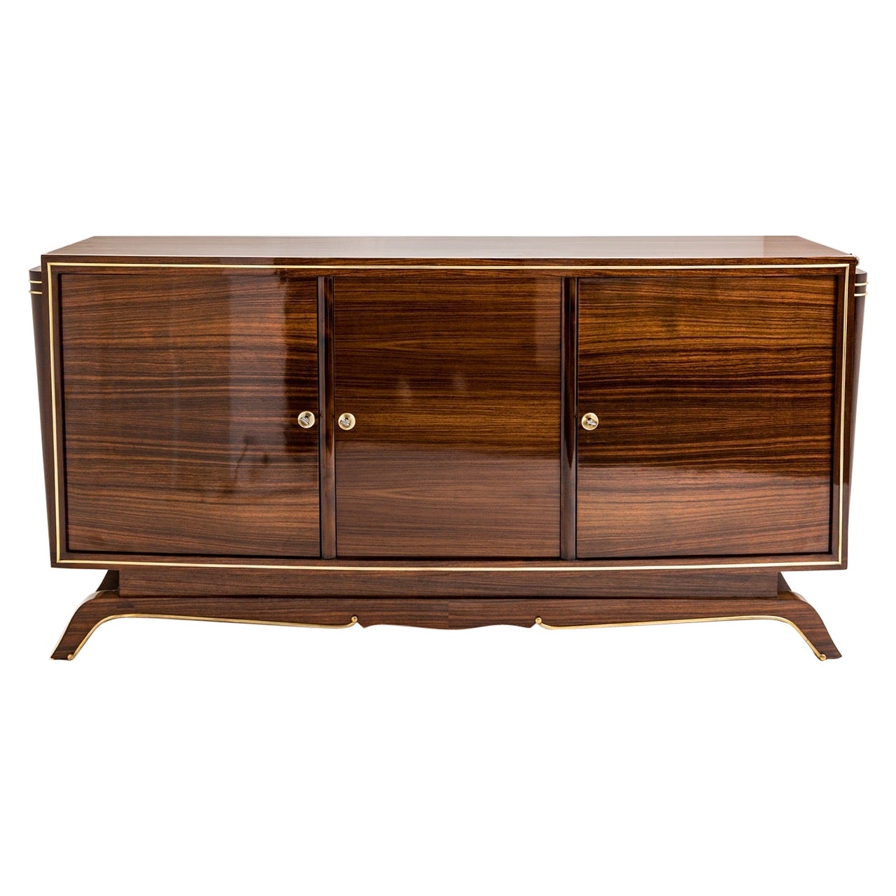 French Art Deco Rosewood Sideboard, Leleu Style