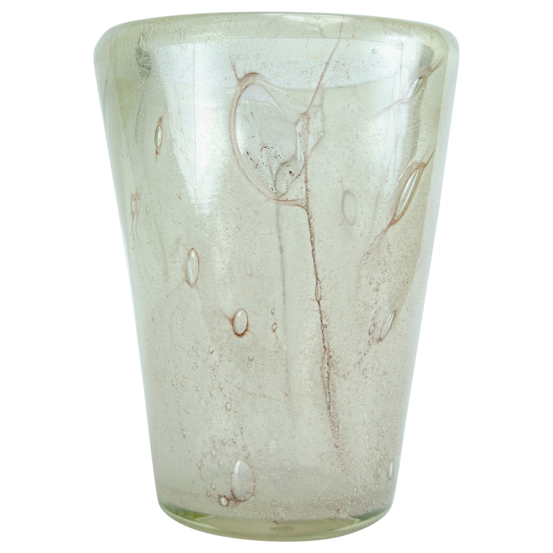 Glass Vase by Andre Thuret For Sale