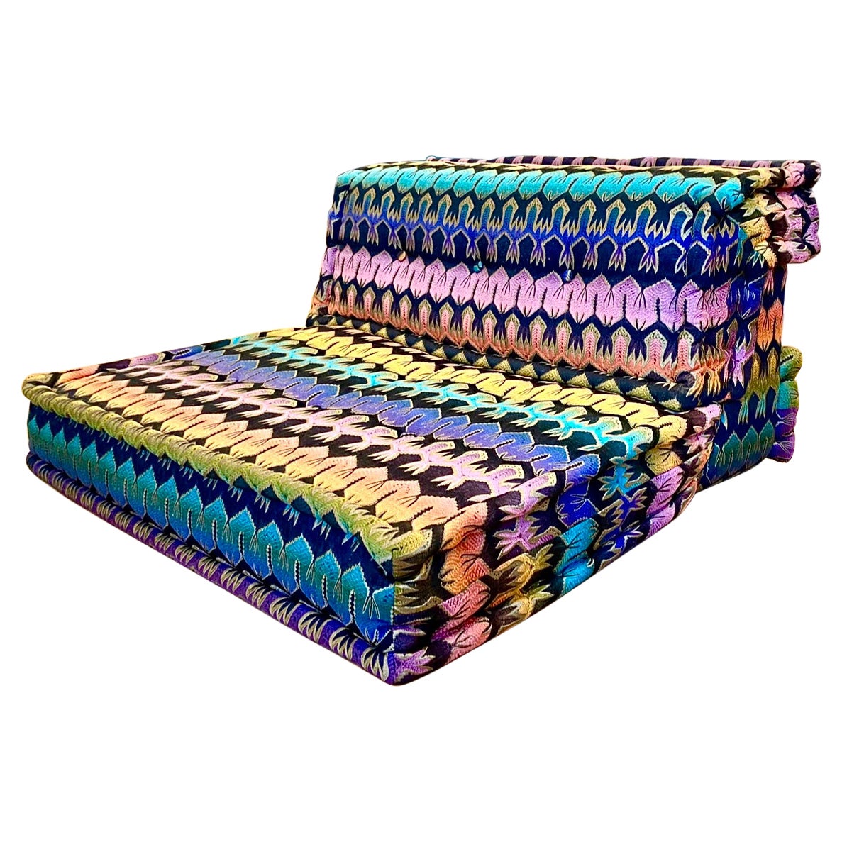 Le Mah Jong Modular Sofa Element Pair, Missoni Lounge Chair, Roche Bobois, 2015
