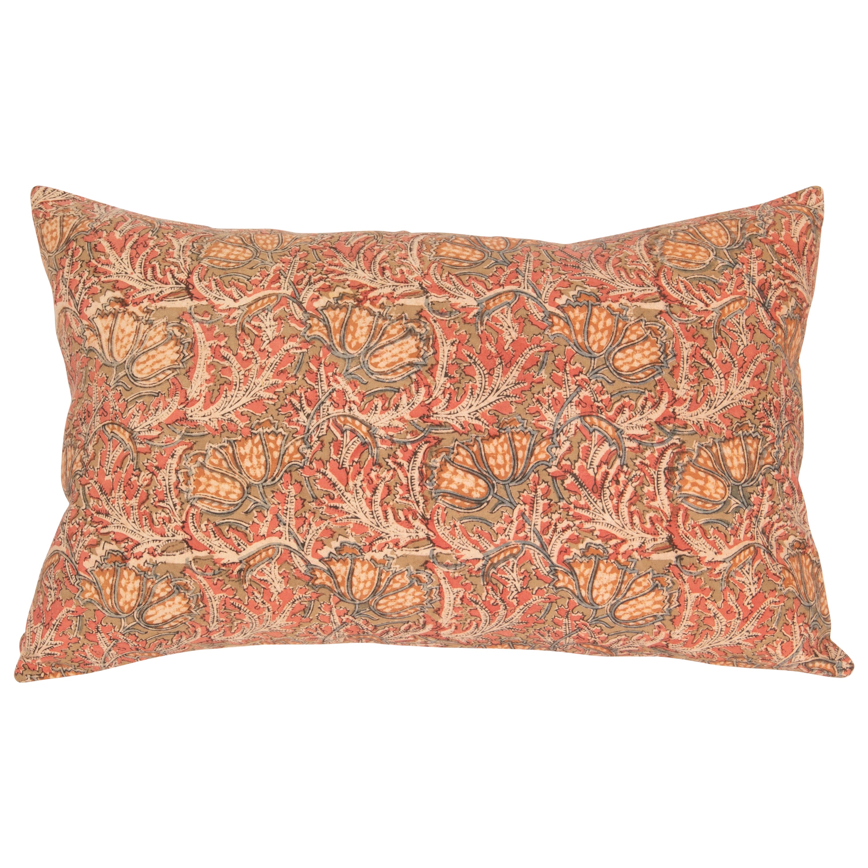 Pillow Case Made from an Indian Kalamkari, Early 20th C. For Sale