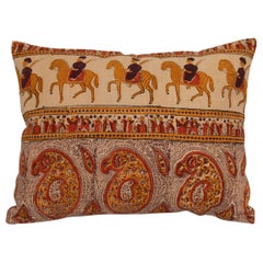 Antique Pillow Case Made from an Indian Kalamkari, Early 20th C