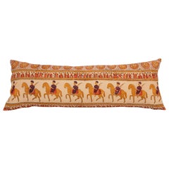 Pillow Case Made from an Indian Kalamkari, Early 20th C.