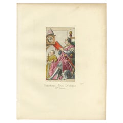 Antique Print of Federico da Montefeltro of Italy, 1860