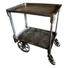 Antique Industrial Bar Cart