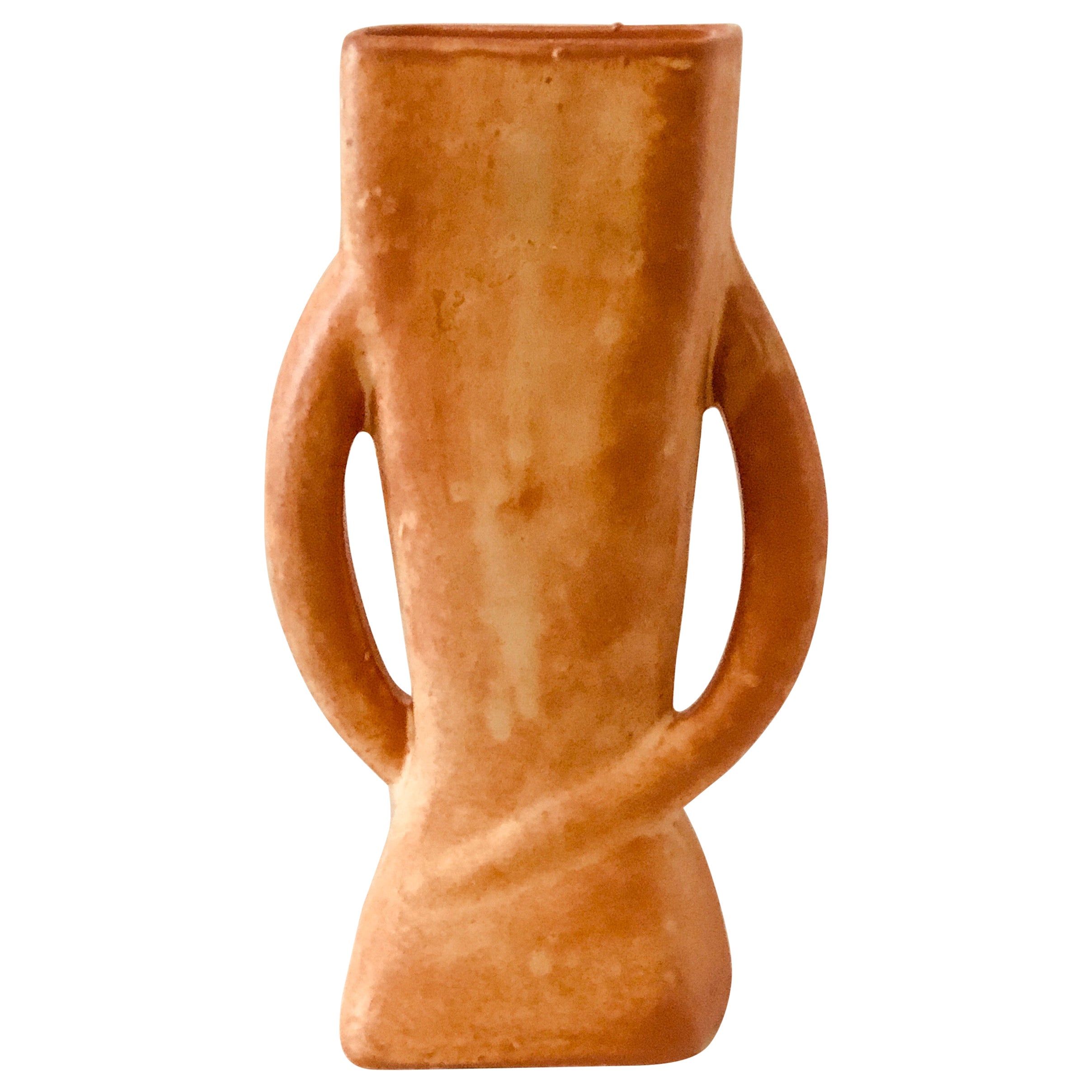 Vallauris French Ceramic Vase Modernist Organic Vessel
