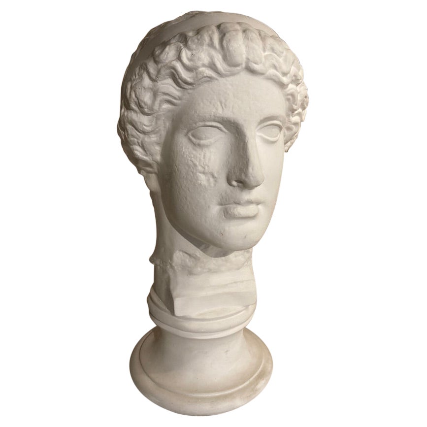 Neoclassical Style Roman Plaster Bust of a God