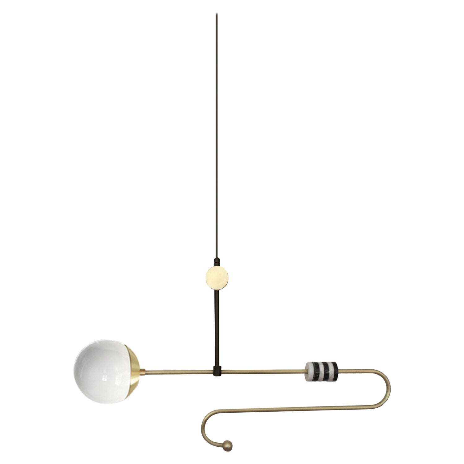 Flow Horizontal Pendant Lamp 'Minimalist, Contemporary, Sculptural  Lighting' For Sale at 1stDibs