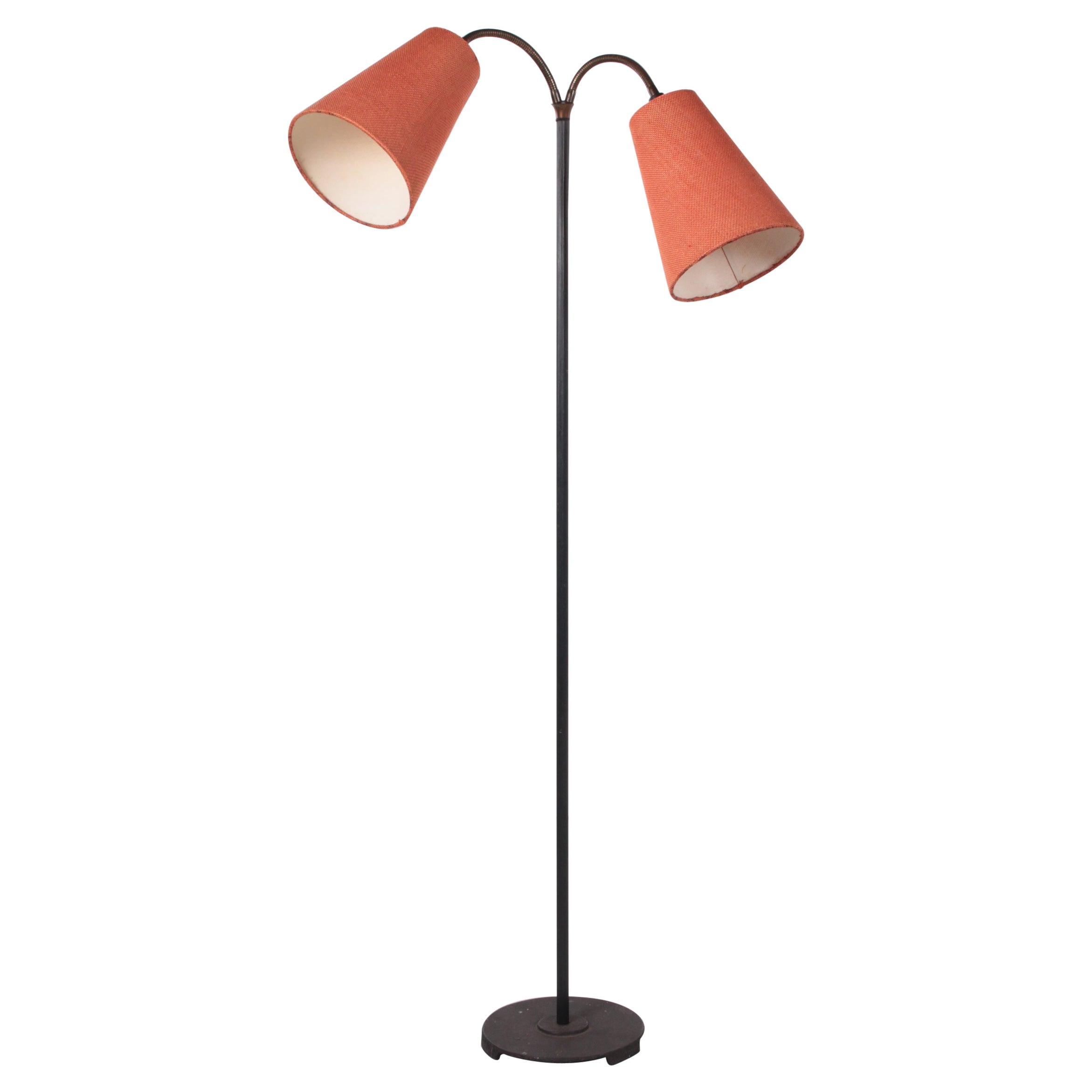 Orange Standing Lamp - 6 For Sale on 1stDibs