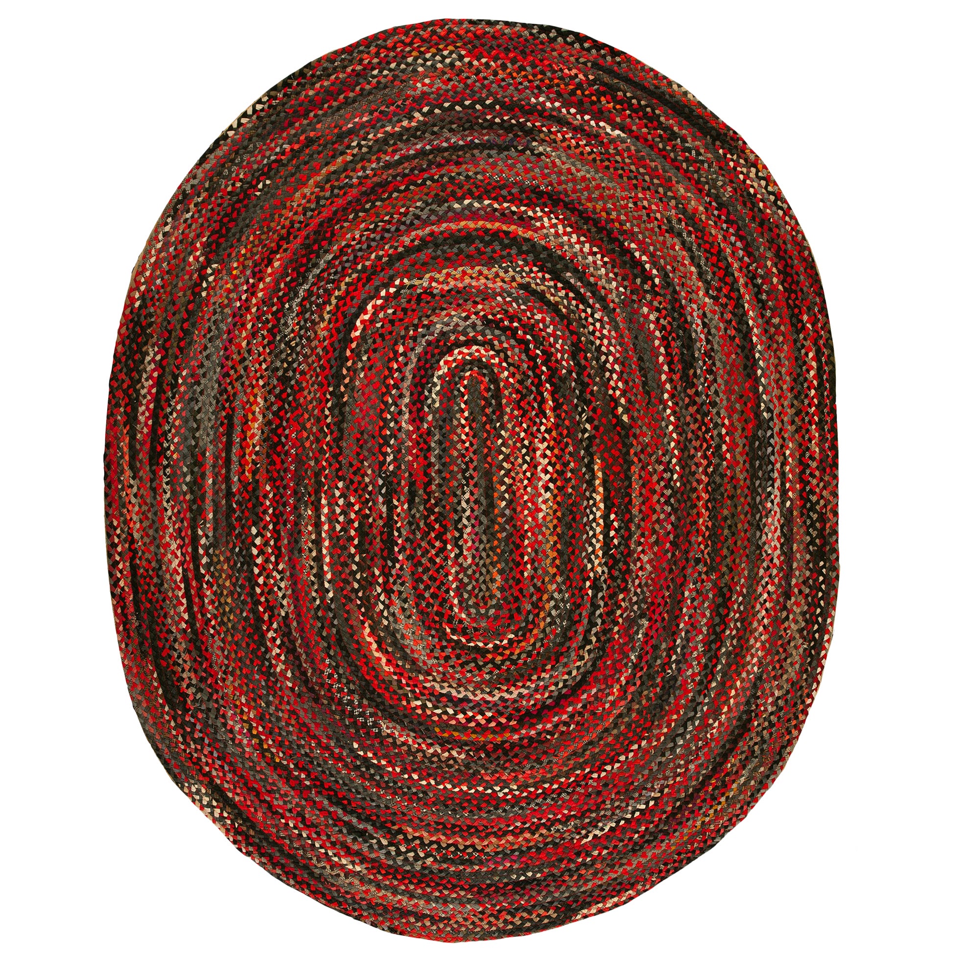 Amerikanischer geflochtener Teppich aus den 1930er Jahren ( 8' 9 Zoll x 11' - 267 x 335 cm)