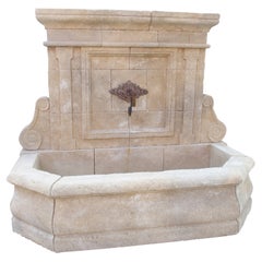 Large Limestone Wall Fountain from The Vaucluse, Provence France