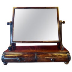 Early 19th Century English Regency Mahogany Mirror Stand