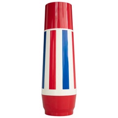 Vintage Red White and Blue Rocket Shape Thermo-Serv Thermos