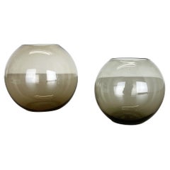 Set of Two Turmalin ball Vases Wilhelm Wagenfeld WMF Attributed, Germany 1960s