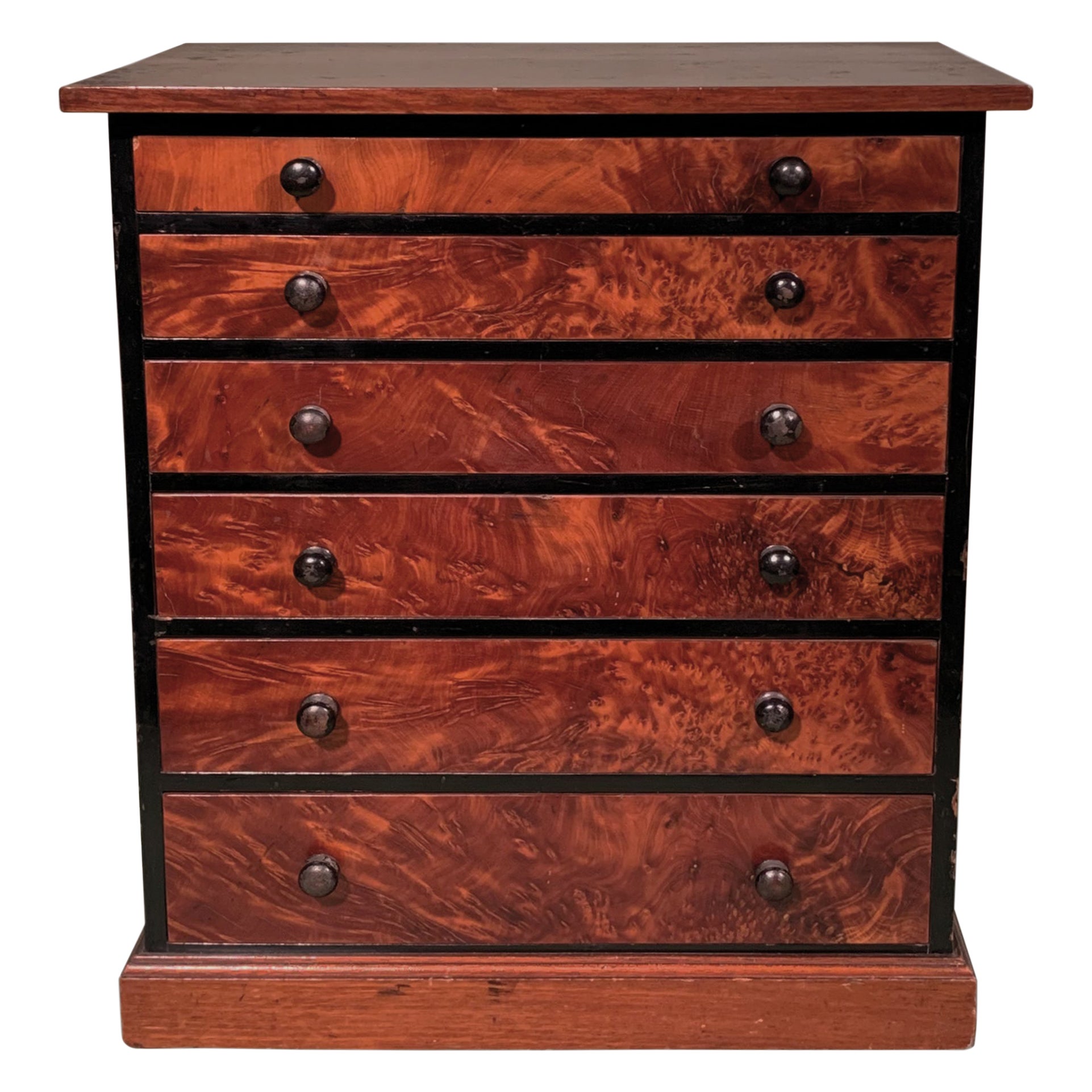 19th Century Mahogany Collectors Cabinet