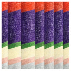Les plis ! Revêtements muraux contemporains multicolores à effet tridimensionnel