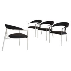 Brueton Postmodern Tripod Chairs, 1980s