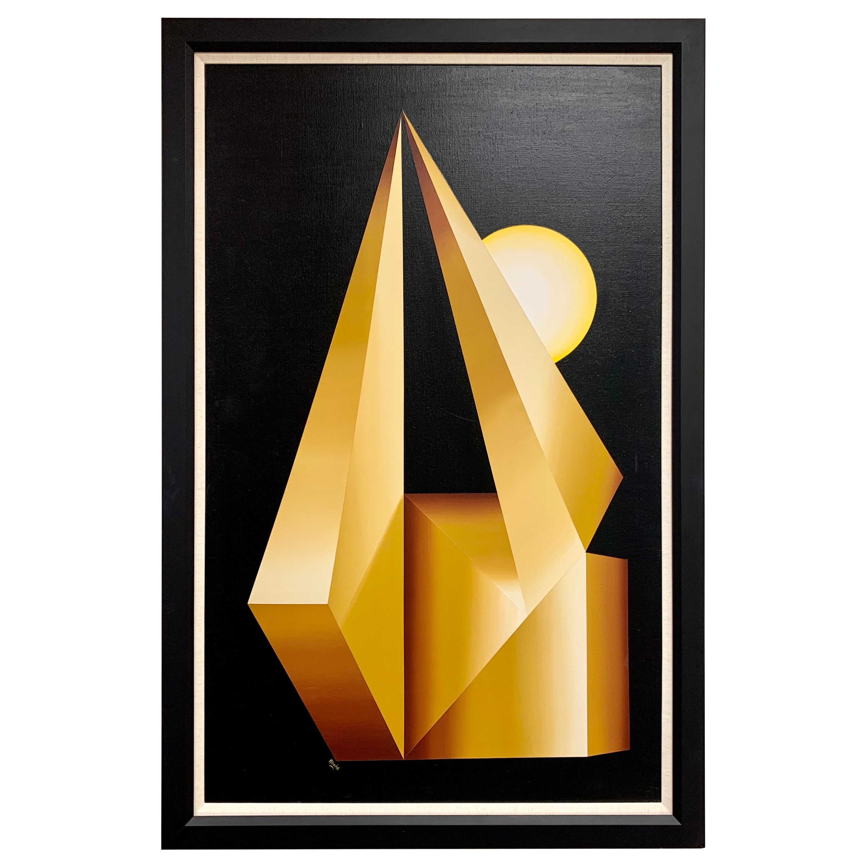 Black Framed Abstract Pop Art on Canvas For Sale at 1stDibs