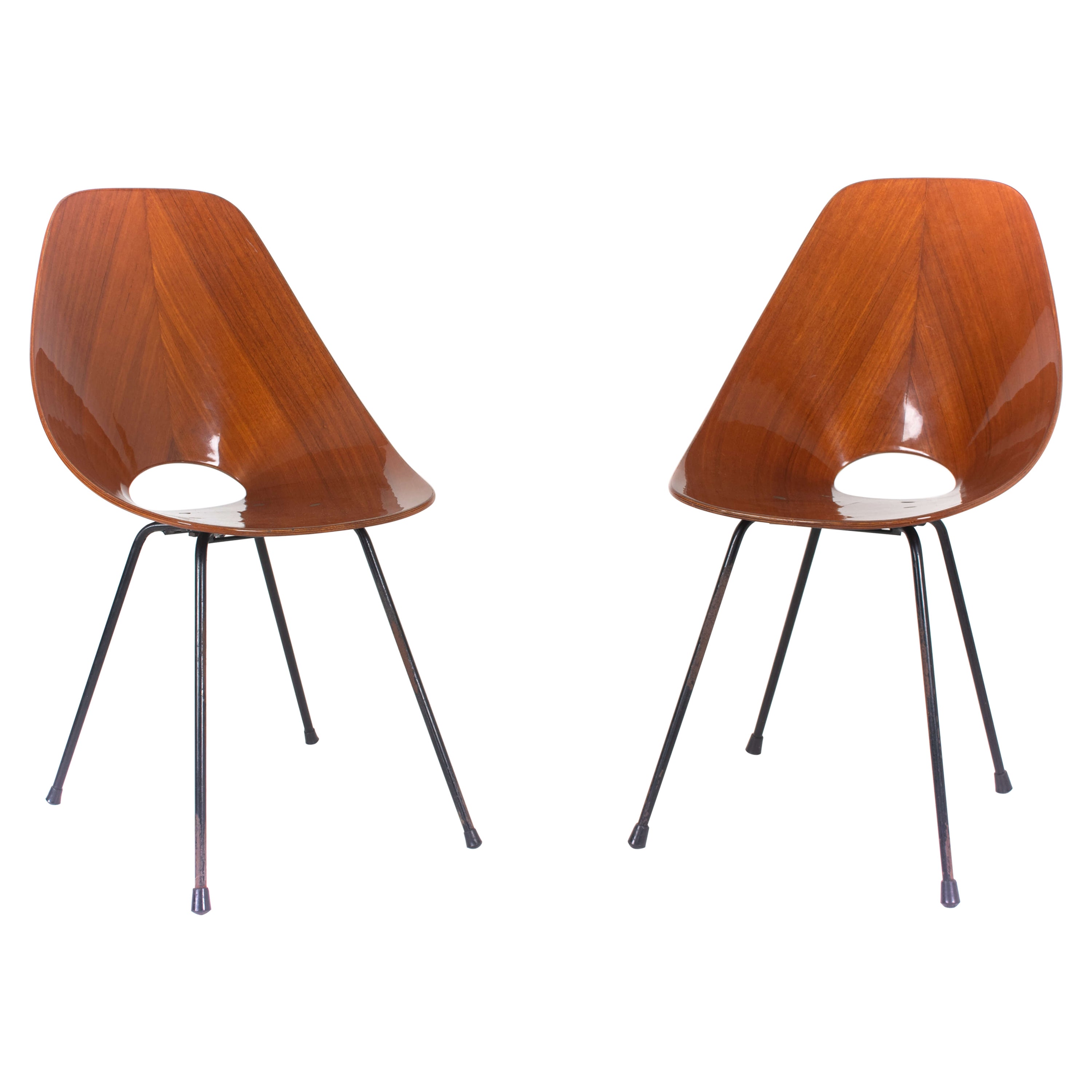 Set of Two Medea Chairs by Vittorio Nobili for Fratelli Tagliabue, Italy, 1950s