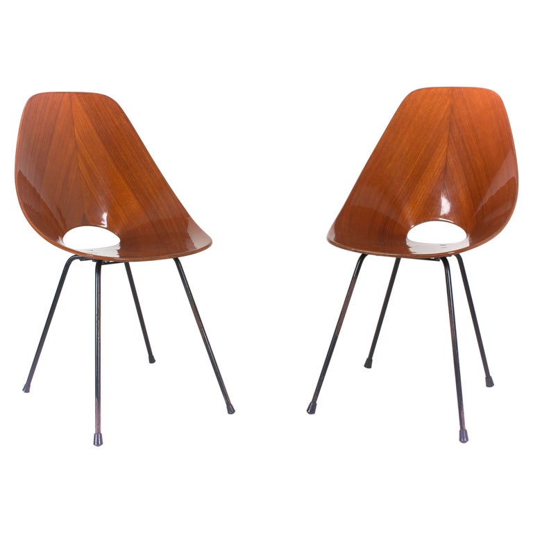 Set of Two Medea Chairs by Vittorio Nobili for Fratelli Tagliabue, Italy, 1950s For Sale