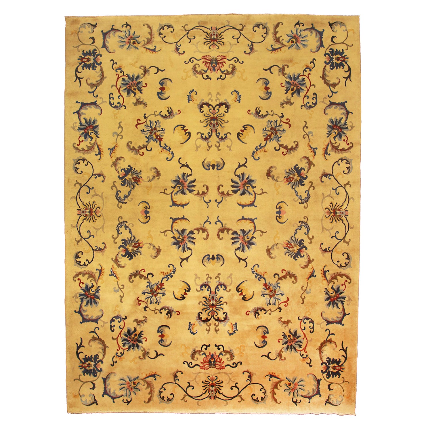 Antique Peking Chinese All-Over Design Antique Wool Carpet, ca. 1920