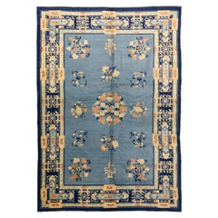 Chinese Peking Rug Light Blue