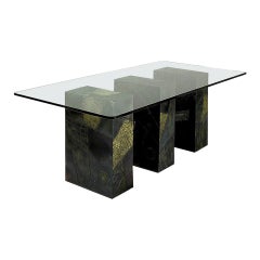 Paul Evans Brutalist Sculpted Bronze Dining Table Base